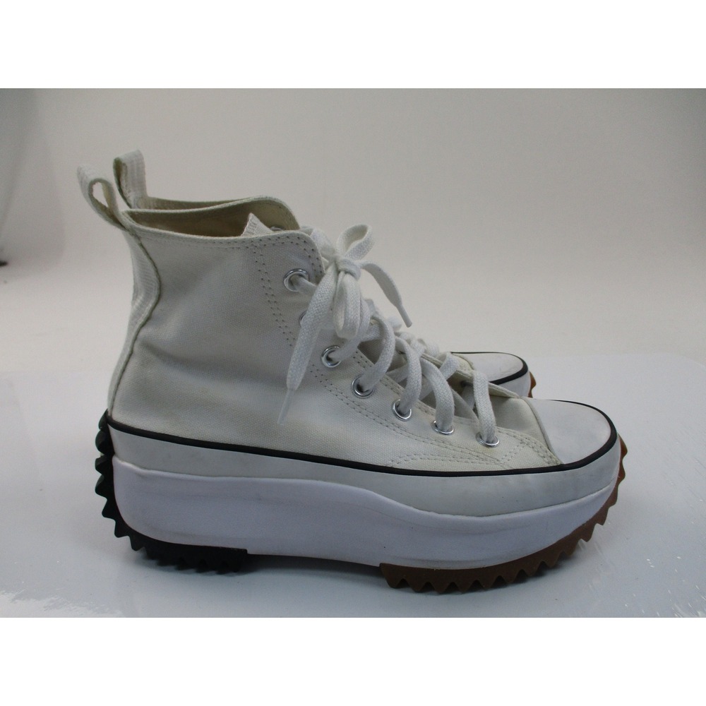 Converse Run Star Hike Womens 7 White Platform High Top Lug Sole Sneakers